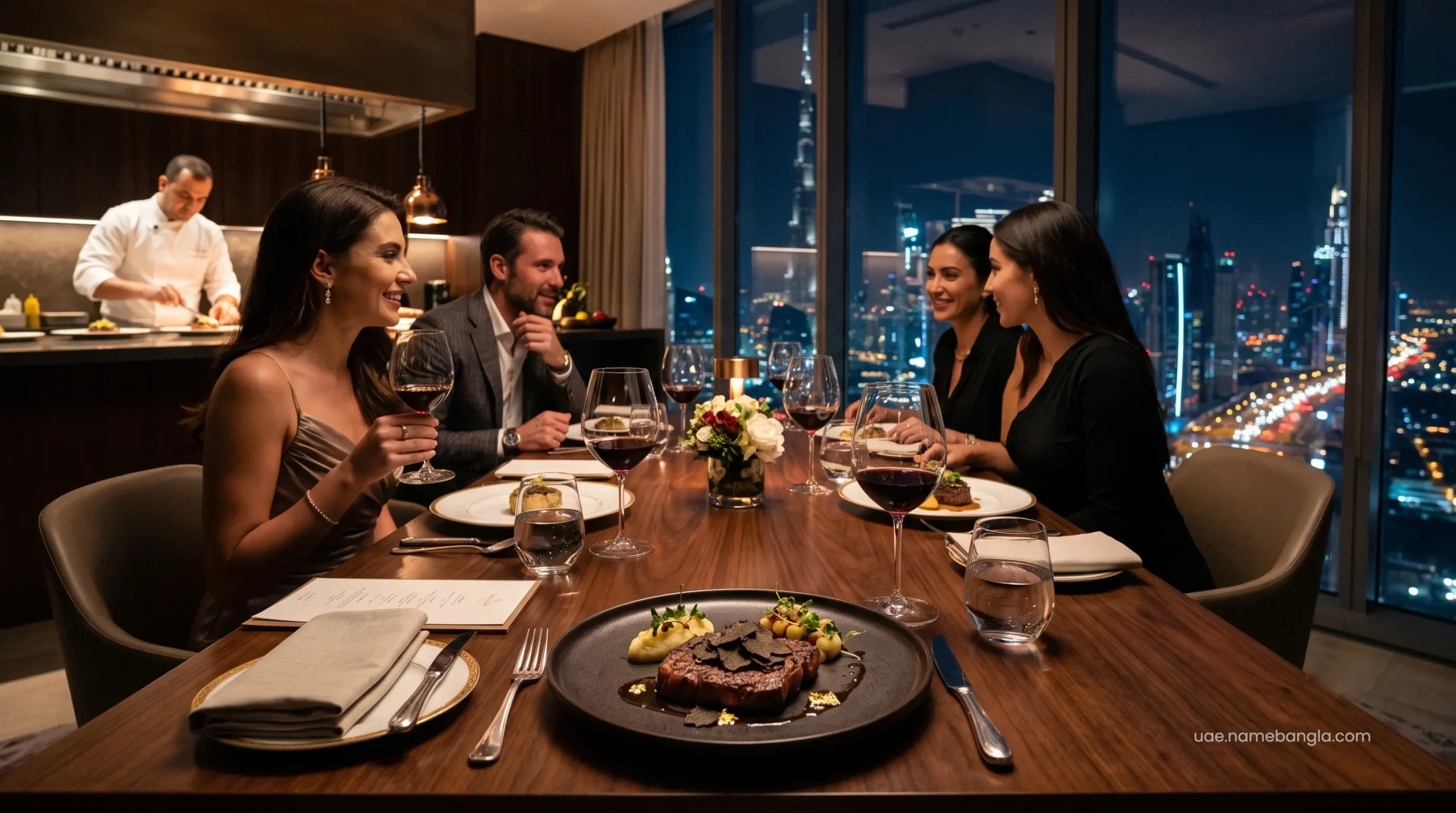 Premium fine dining experience available for elite hotel reward members in the UAE.